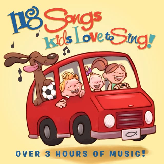 Album cover art for 118 Songs Kids Love to Sing