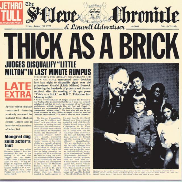 Album cover art for Thick as a Brick