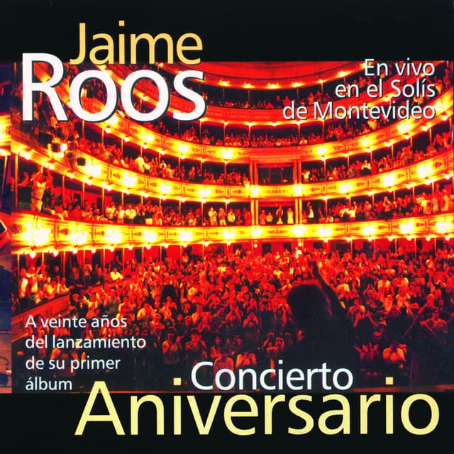 Album cover art for Concierto Aniversario (En Vivo en el Solís de Montevideo)