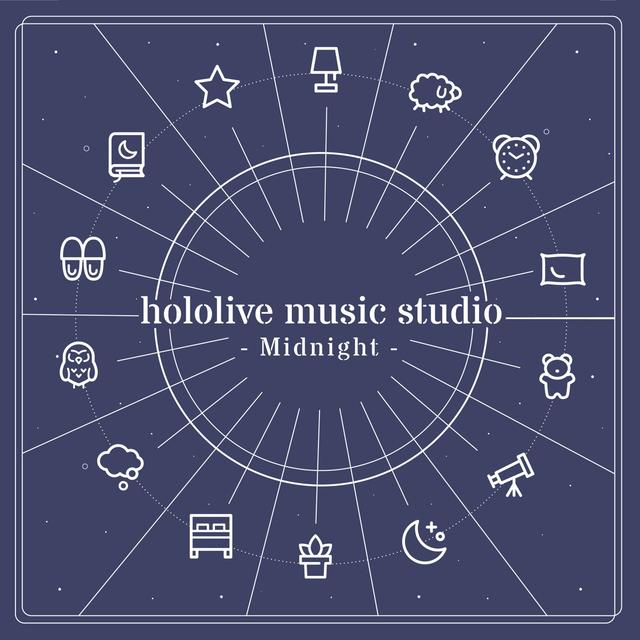 Album cover art for hololive music studio - Midnight