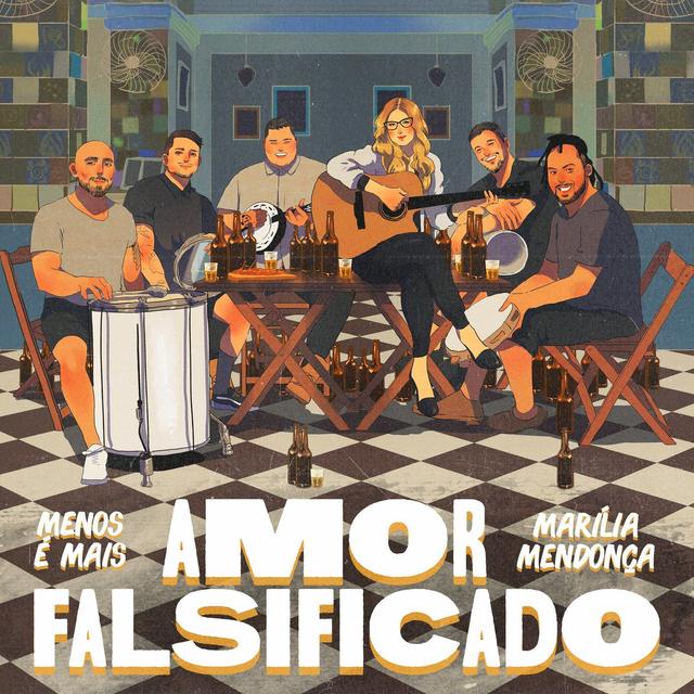 Album cover art for Amor Falsificado