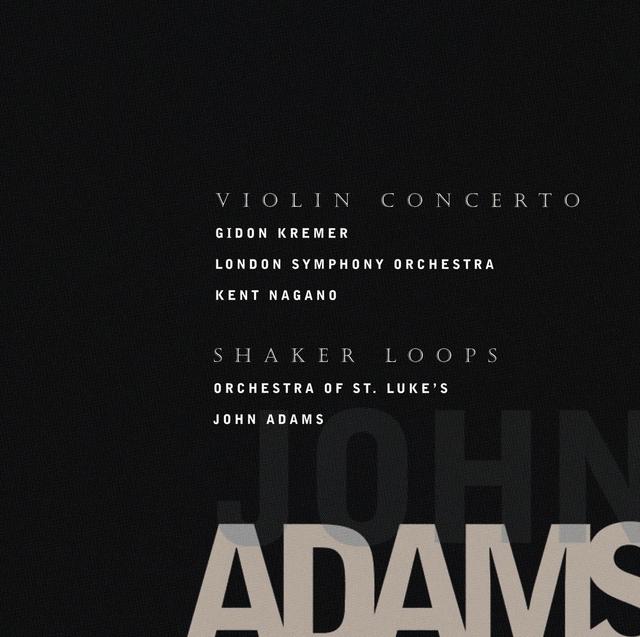 Album cover art for Violin Concerto / Shaker Loops