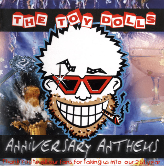 Album cover art for anniversary anthems cd rock