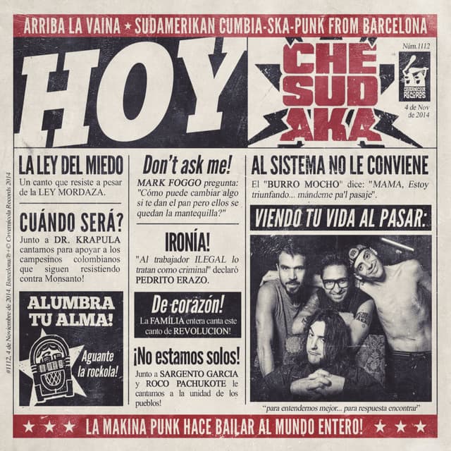 Album cover art for Hoy