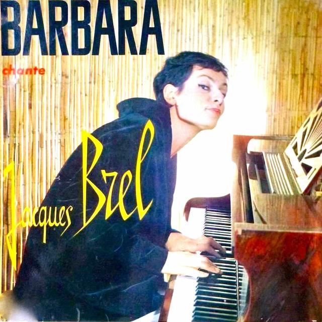 Album cover art for Barbara Chante Jacques Brel