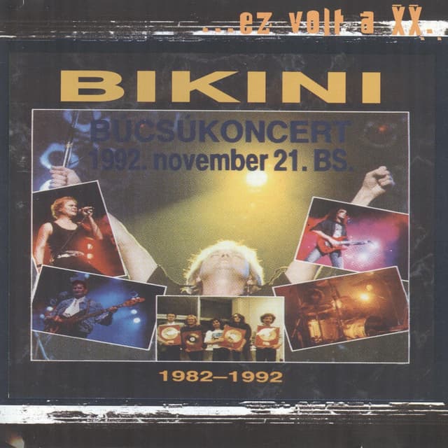 Album cover art for Búcsúkoncert 1992 Bs (live)