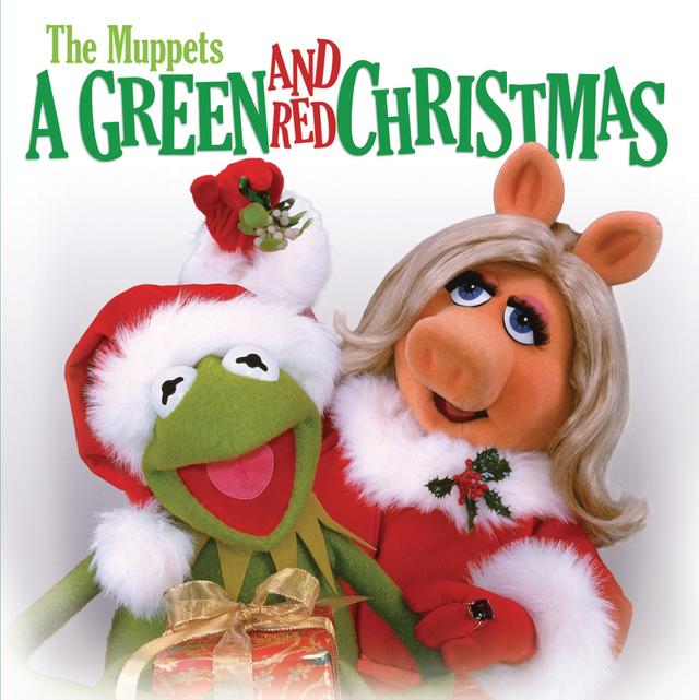 Album cover art for The Muppets: A Green and Red Christmas