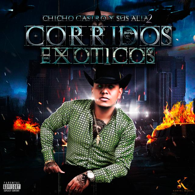 Album cover art for Corridos Exóticos