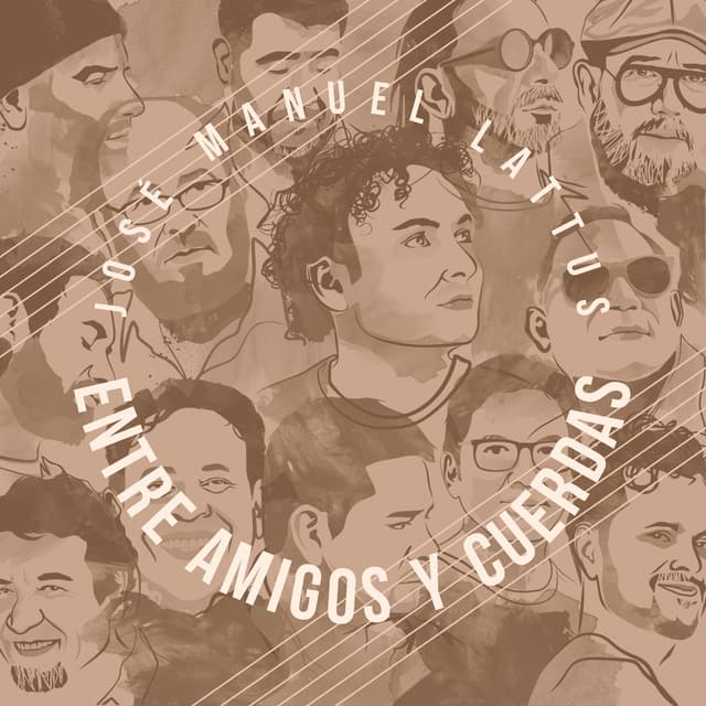 Album cover art for Entre amigos y cuerdas