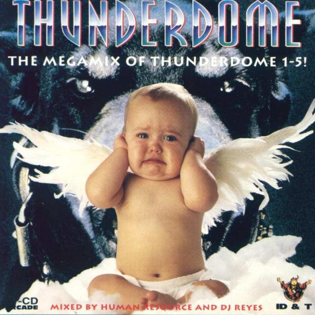 Album cover art for Thunderdome - The Megamix Of Thunderdome 1-5!