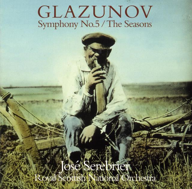Album cover art for Glazunov : Symphony No.5 & The Seasons