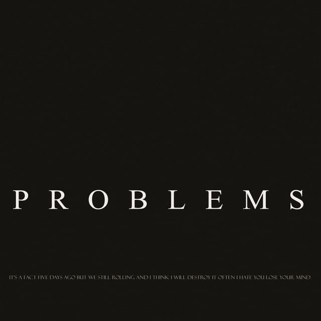 Album cover art for Problems