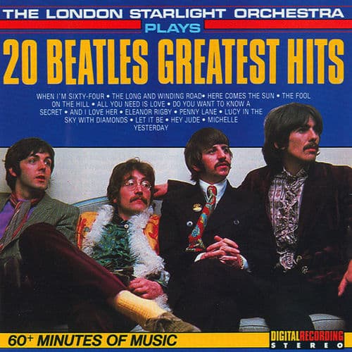 Album cover art for 20 Beatles Greatest Hits