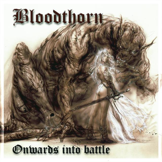 Album cover art for Onwards Into Battle