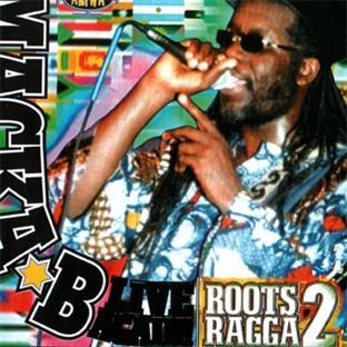 Album cover art for Macka B Live Again!! / Roots Ragga 2