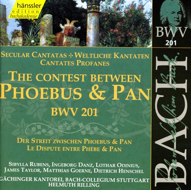 Album cover art for Bach: The Contest Between Phoebus and Pan