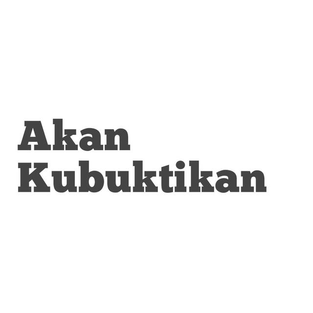 Album cover art for Akan Kubuktikan