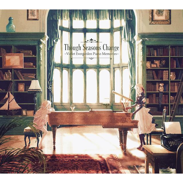 Album cover art for Animation "Violet Evergarden" Piano Arrange Album: Though Seasons Change-Violet Evergarden Piano Memories-