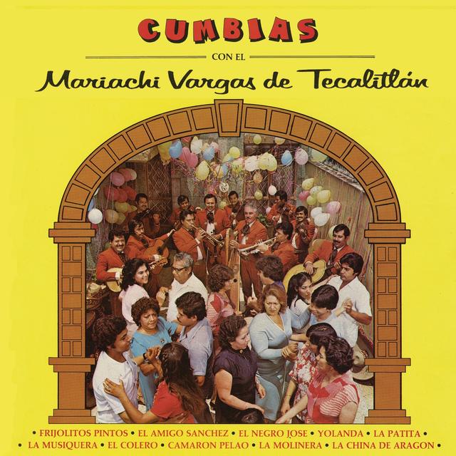 Album cover art for Cumbias Con el Mariachi Vargas de Tecalitlán