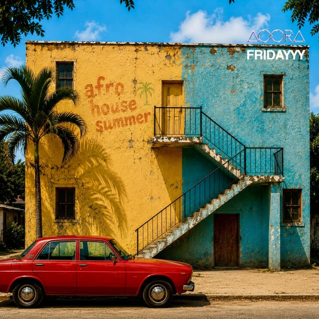 Album cover art for afro house summer