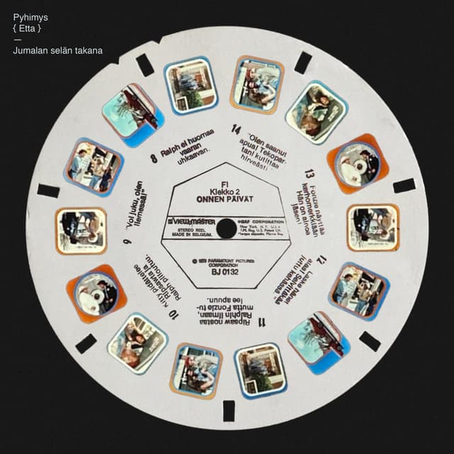 Album cover art for Jumalan selän takana