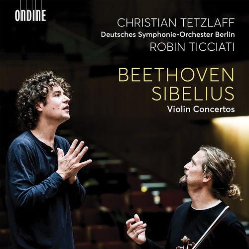 Album cover art for Beethoven & Sibelius: Violin Concertos