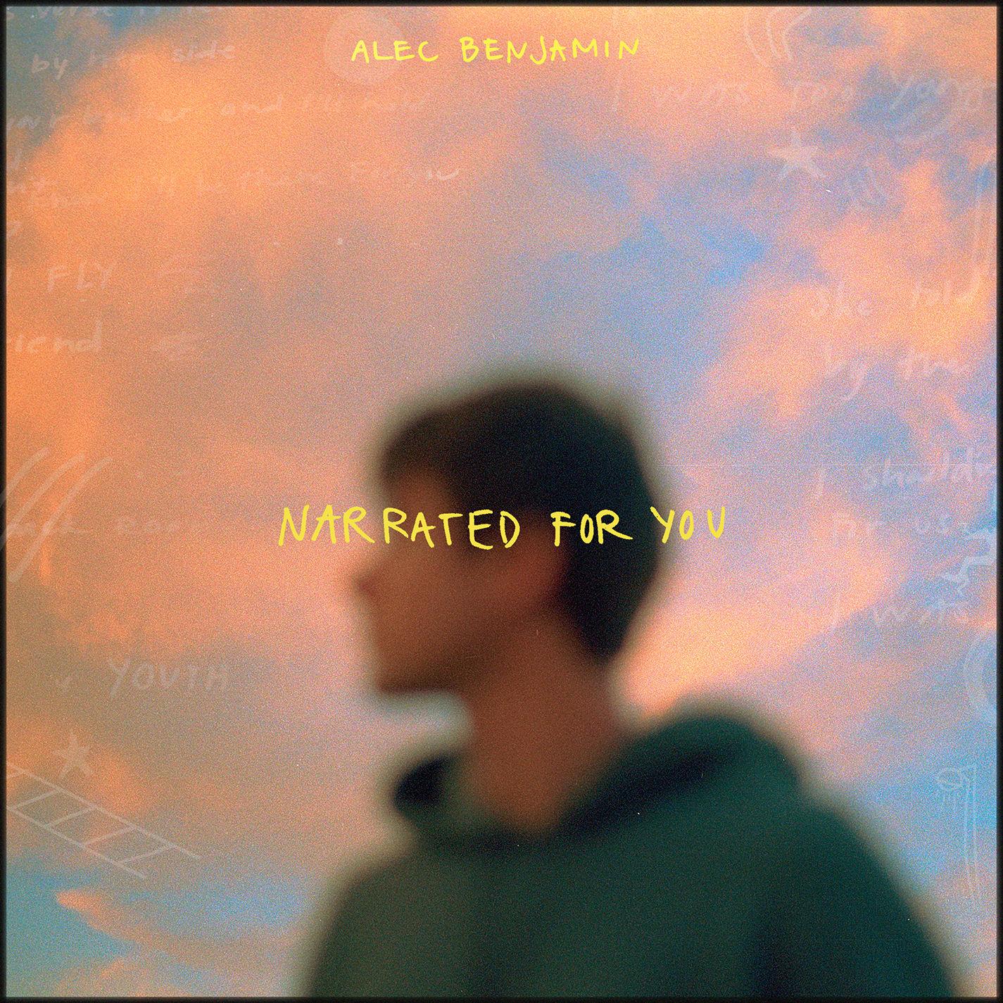 Lyric cover art as blurred background