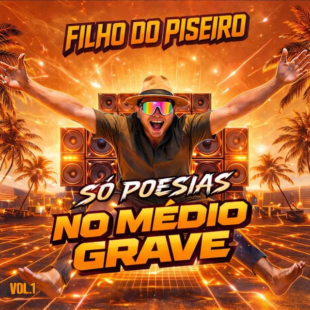 Album cover art for Só Poesias No Médio Grave (Vol.1)