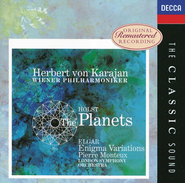 Album cover art for Elgar : Enigma Variations - Holst:the Planets