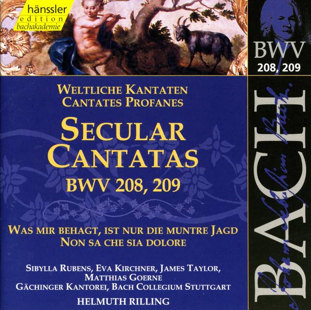 Album cover art for Bach: Secular Cantatas