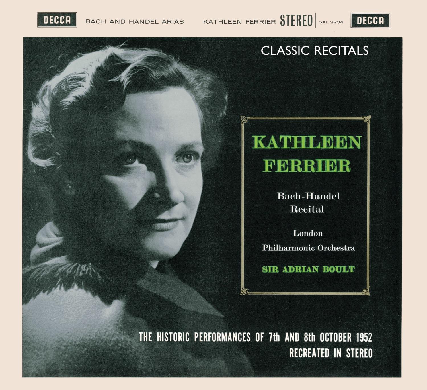 Kathleen Ferrier: Récital Bach & Haendel