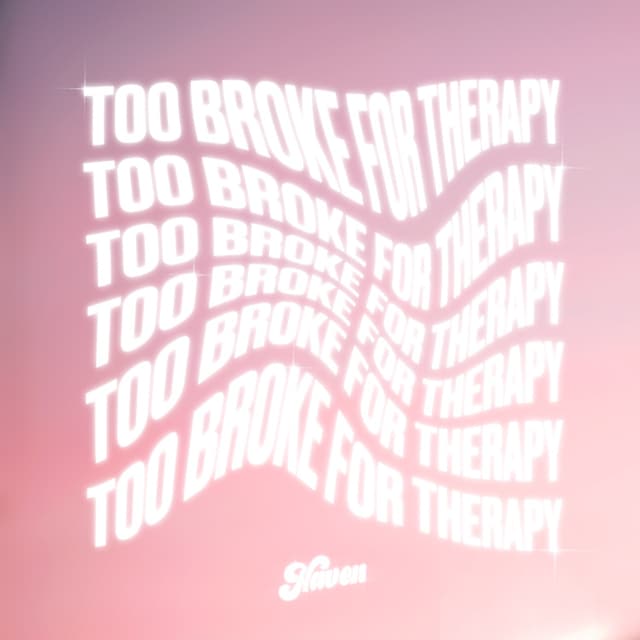 Album cover art for Too Broke For Therapy