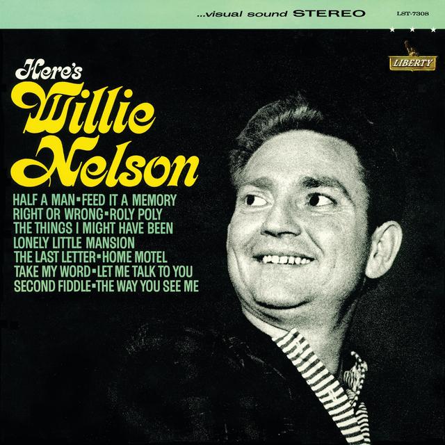 Album cover art for Here's Willie Nelson