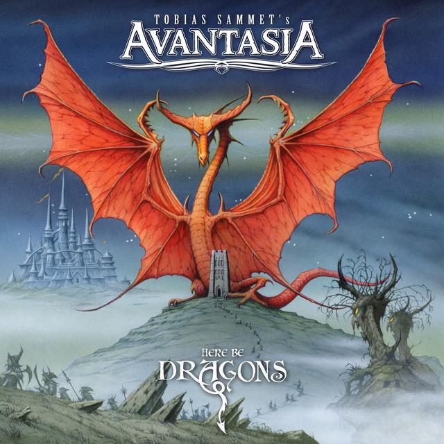 Album cover art for Here Be Dragons