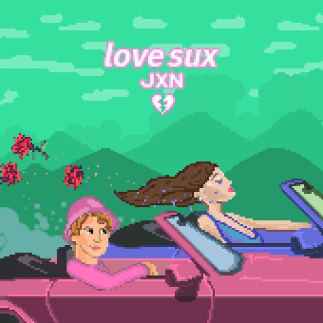 Album cover art for love sux