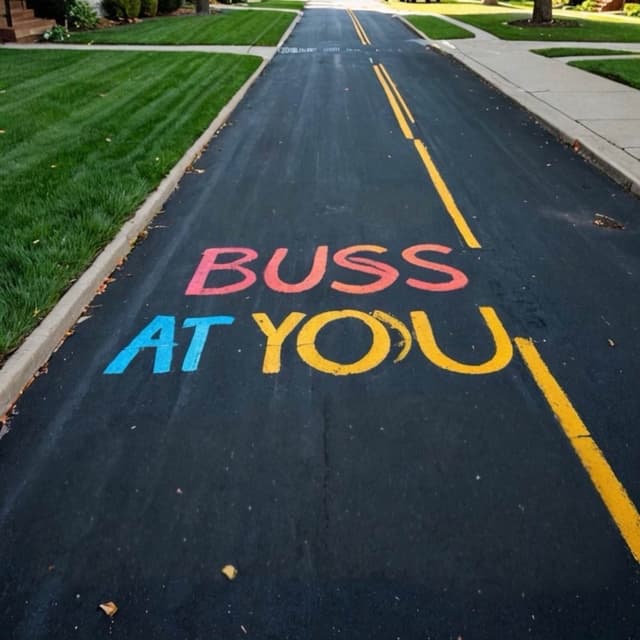 Album cover art for BUSS AT YOU