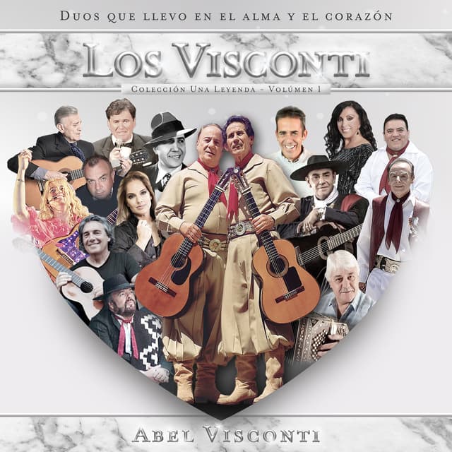 Album cover art for Abel Visconti: Dúos Que Llevo en el Alma Y el Corazón