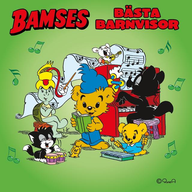 Album cover art for Bamses bästa barnvisor