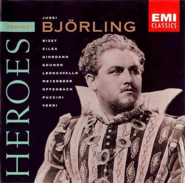 Album cover art for Heroes: Jussi Bjorling
