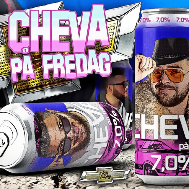 Album cover art for CHEVA PÅ FREDAG
