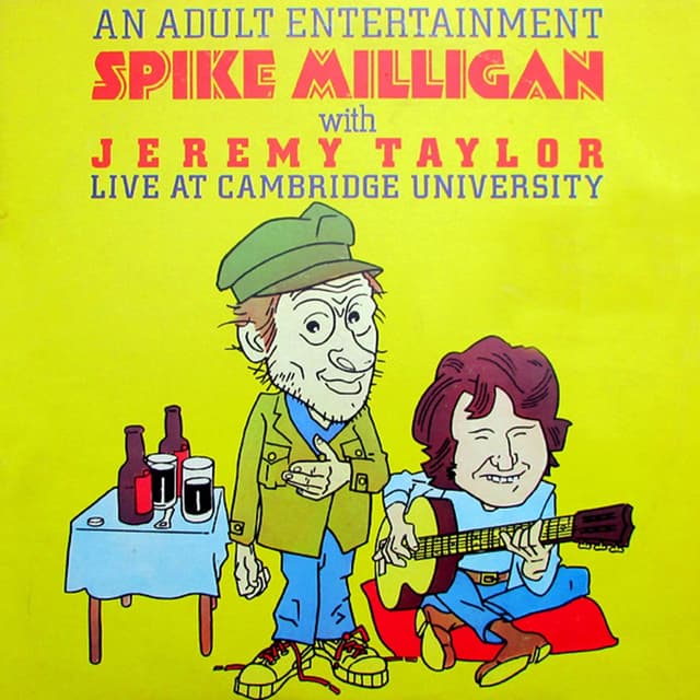 Album cover art for An Adult Entertainment Spike Milligan With Jeremy Taylor Live At Cambridge University