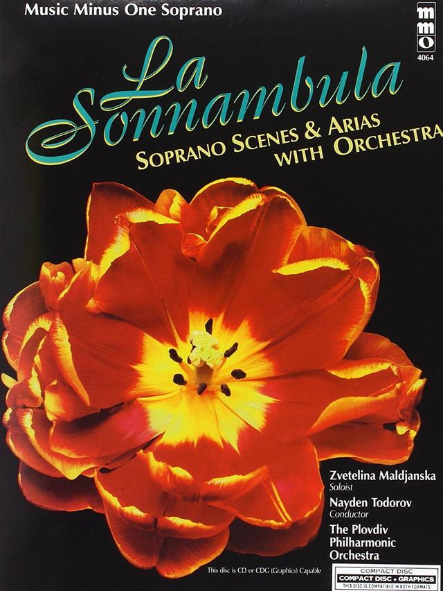 Album cover art for Scenes and Arias from "La Sonnambula" for Soprano and Orchestra