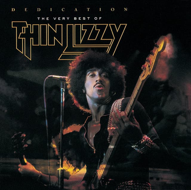 Album cover art for Dedication: The Very Best of Thin Lizzy