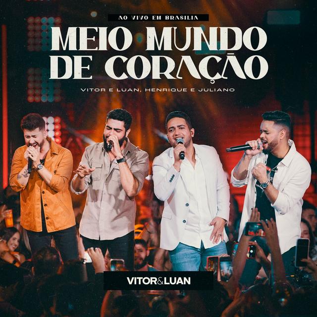 Album cover art for Meio Mundo de Coração