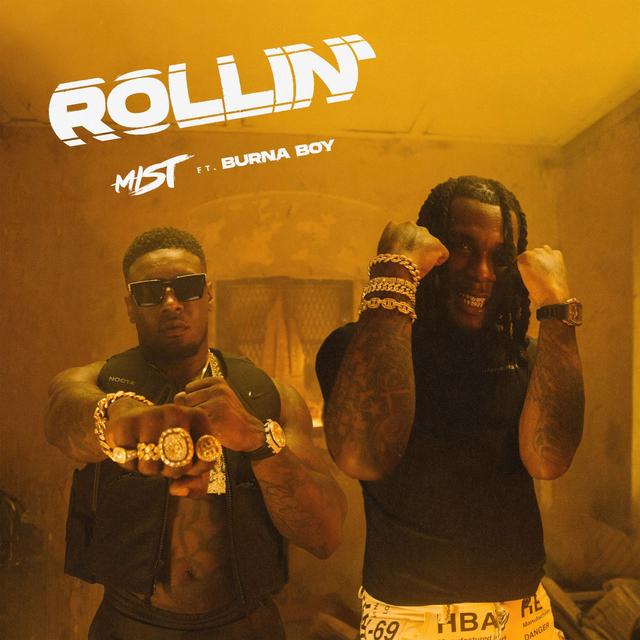 Album cover art for Rollin' (feat. Burna Boy)