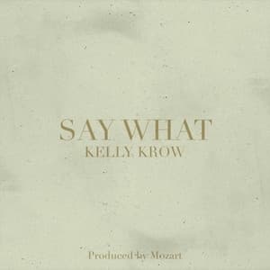 Album cover art for Say What