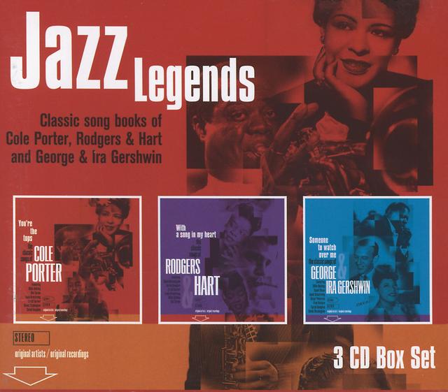 Album cover art for Jazz Legends - Songs Of Cole Porter/Rodgers & Hart/Gershwin