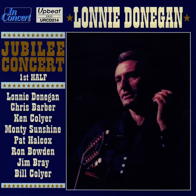 Album cover art for Lonnie Donegan : Jubilee Concert
