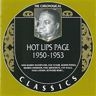 Album cover art for Hot Lips Page: 1950-1952