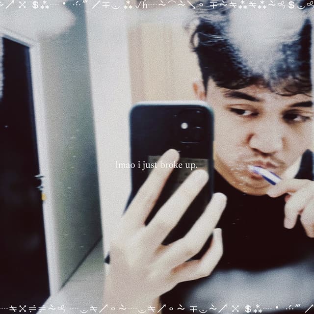 Album cover art for lmao i just broke up